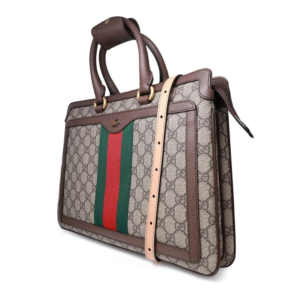 Gucci Ophidia GG Supreme Canvas Leather Convertible Woman's Backpack - Picture 3 of 4